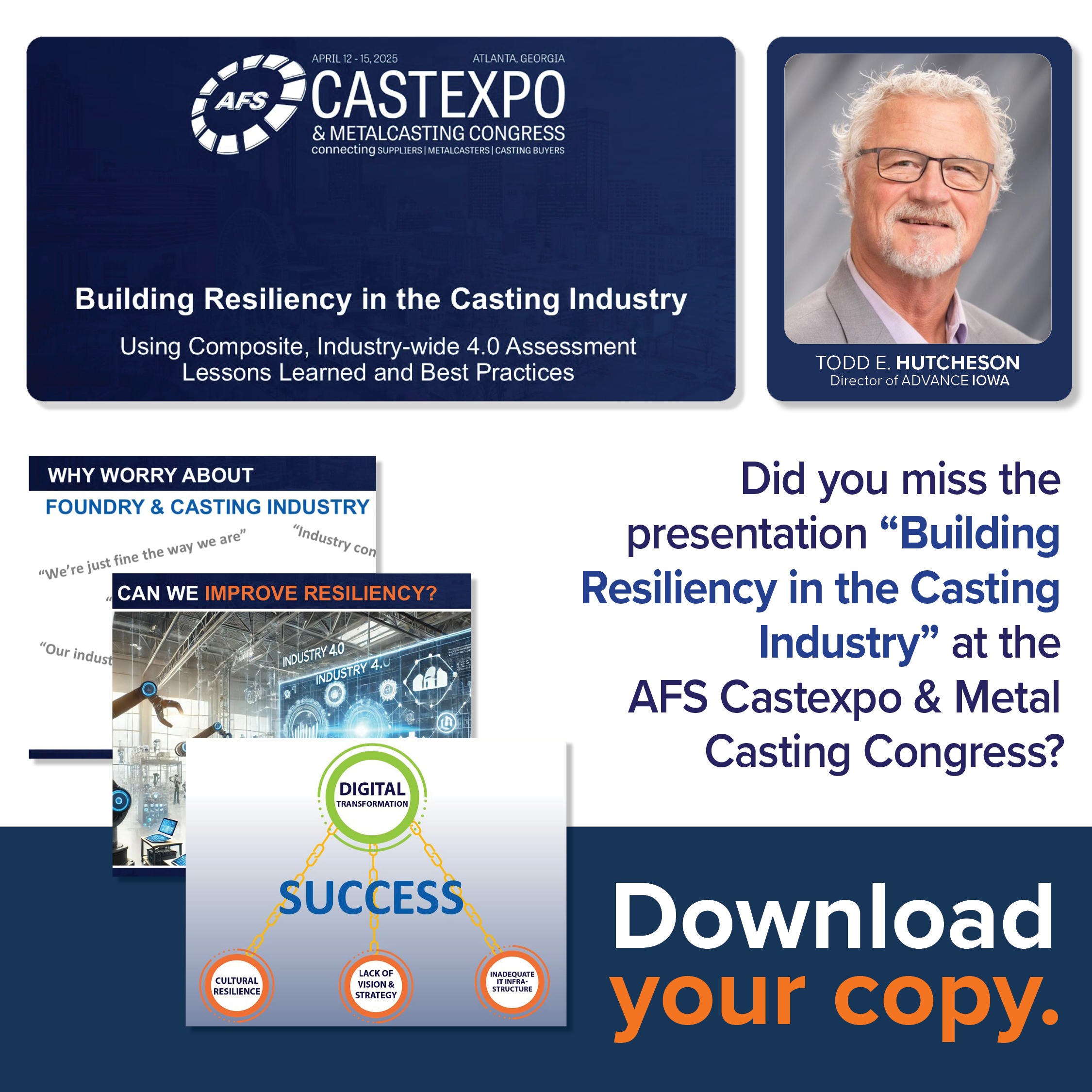 Building Resiliency in the Casting Industry: Using Composite, Industry-wide 4.0 Assessment Lessons Learned and Best Practices