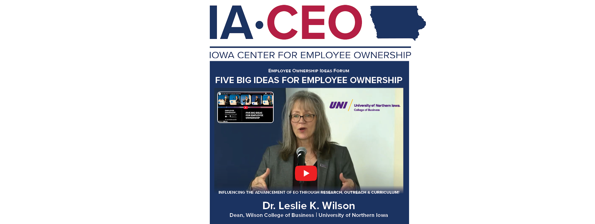 Dr. Leslie K. Wilson | 2025 Employee Ownership Ideas Forum